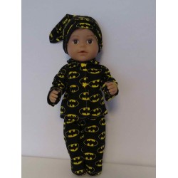 pyjama batman baby born 43cm