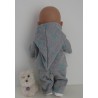 tussenjas met broek grijs mint sterren baby born 43cm