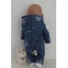 tussenjas met broek blauw ballet baby born 43cm
