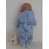tussenjas met broek blauw hertje baby born 43cm