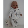 tussenjas met broek ballet baby born 43cm