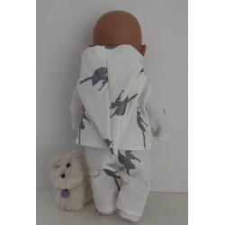 tussenjas met broek ballet baby born 43cm