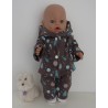 tussenjas met broek bruin space baby born 43cm