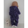 tussenjas met broek paars sterren baby born 43cm
