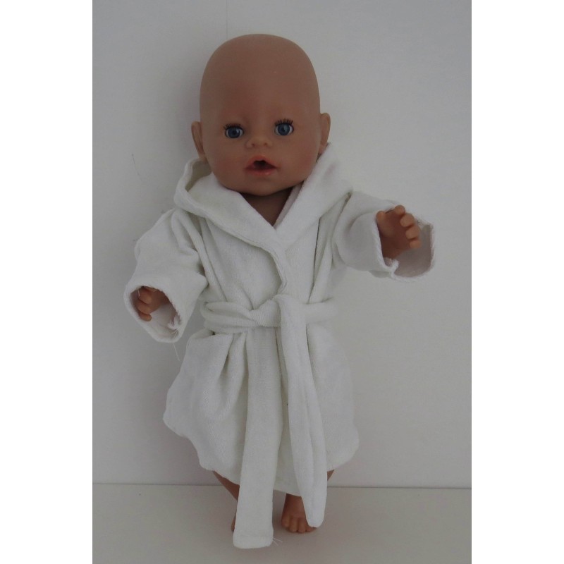 badjas met puntmuts baby born 43cm