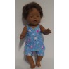 zomer pyjama licht blauw panda baby born 43cm