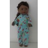 tricot pyjama mint vogels  baby born 43cm