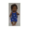zomerpyjama blauw ganzen baby born 43cm