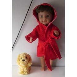 badjas rood baby born 43cm