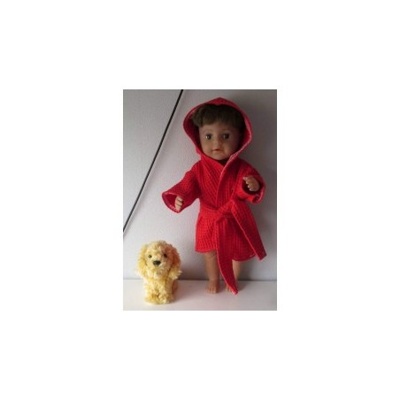 badjas rood baby born 43cm