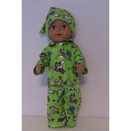 pyjama toy story baby born 43cm