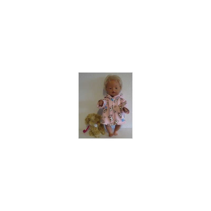 winterjas roze hond baby born 43cm