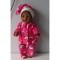 pyjama roze ganz baby born 43cm