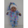 pyjama blauw dieren baby born 43cm