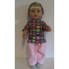 complete set roze met grijs baby born 43cm