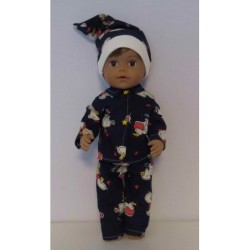 pyjama blauw eend baby born 43cm