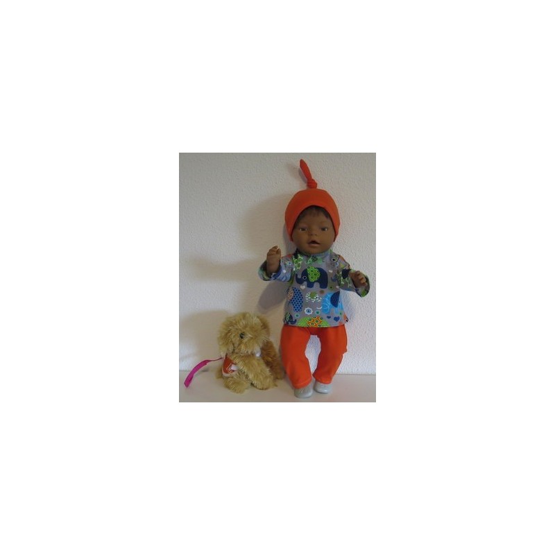 tricot pyjama olifanten baby born 43cm