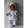 pyjama blauw paddestoelen baby born 43cm