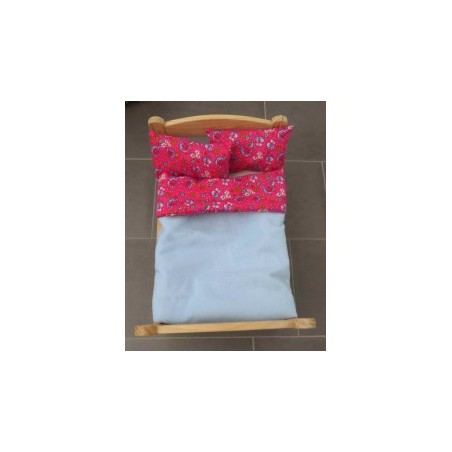 dekbed setje hard roze bloemen met deken