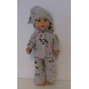 pyjama grijs panda baby born 43cm