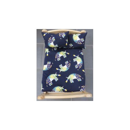 dekbed setje donker blauw olifanten