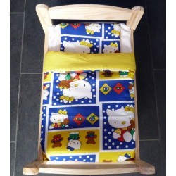 dekbsetje hello kitty blauw