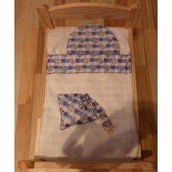 lakensetje rozadotje blauw