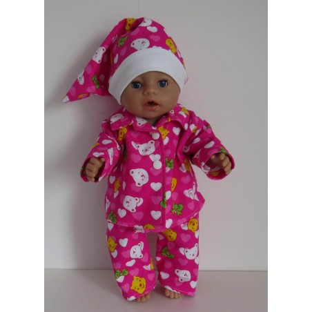 pyjama roze winnie the pooh baby born 43cm