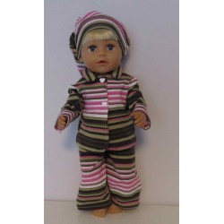 pyjama groen gestreept baby born 43cm