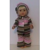 pyjama groen gestreept baby born 43cm
