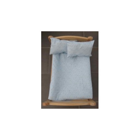 dekbed setje blauwe hartjes