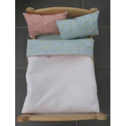 lux dekbed setje oud roze mint
