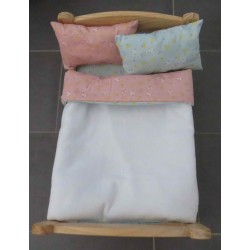 lux dekbed setje oud roze mint