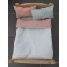 lux dekbed setje oud roze mint