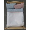 lux dekbed setje blauw met oud roze