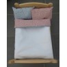 lux dekbed setje blauw met oud roze