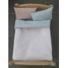 lus dekbed setje roze met blauw