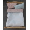lus dekbed setje roze met blauw