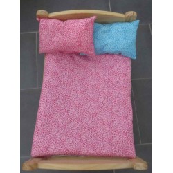 lux dekbed setje midden roze met blauw