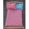 lux dekbed setje midden roze met blauw