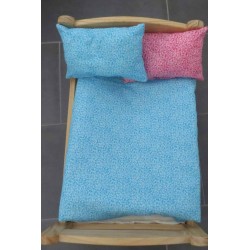 lux dekbed setje midden roze met blauw