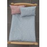 lux dekbed setje midden blauw met oud roze