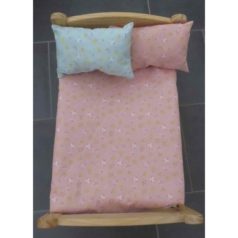 lux dekbed setje oud roze met mint