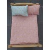 lux dekbed setje oud roze met mint