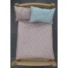 lux dekbed setje oud roze met blauw