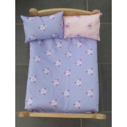 lux dekbed setje roze met lila