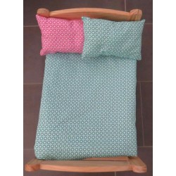 lux dekbed setje midden roze met mint