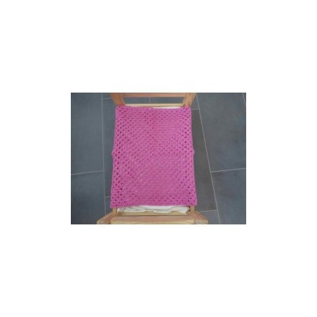 gehaakte deken roze glimmend