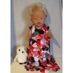 slaapzak rood bewerkt baby born 43cm