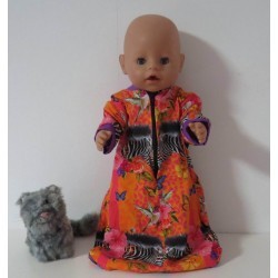 slaapzak mouwen zeebra baby born 43cm